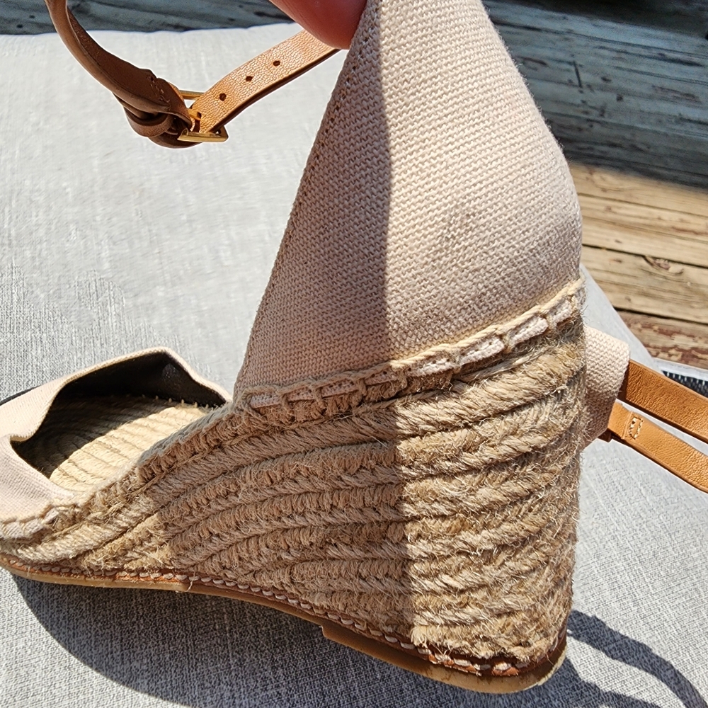 Tory Burch Colorblock Espadrille Wedge - Size 11 - Picture 6 of 9